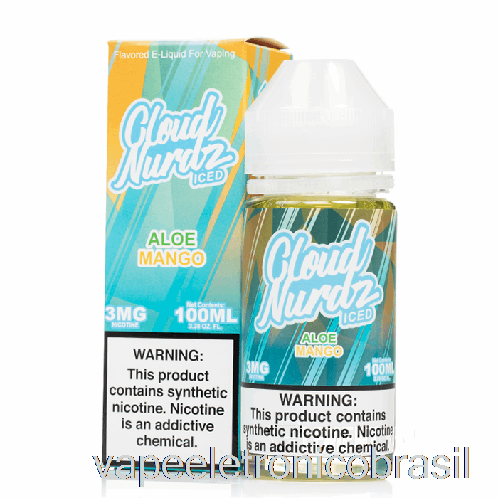 Vape Eletrônico Iced Aloe Manga - Cloud Nurdz - 100ml 0mg